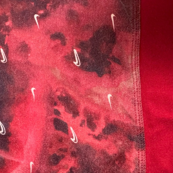 Nike Red and Black Swirl Hoodie - Picture 4 of 4